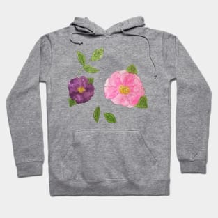 watercolour pink flowers watercolur pink flowers Hoodie